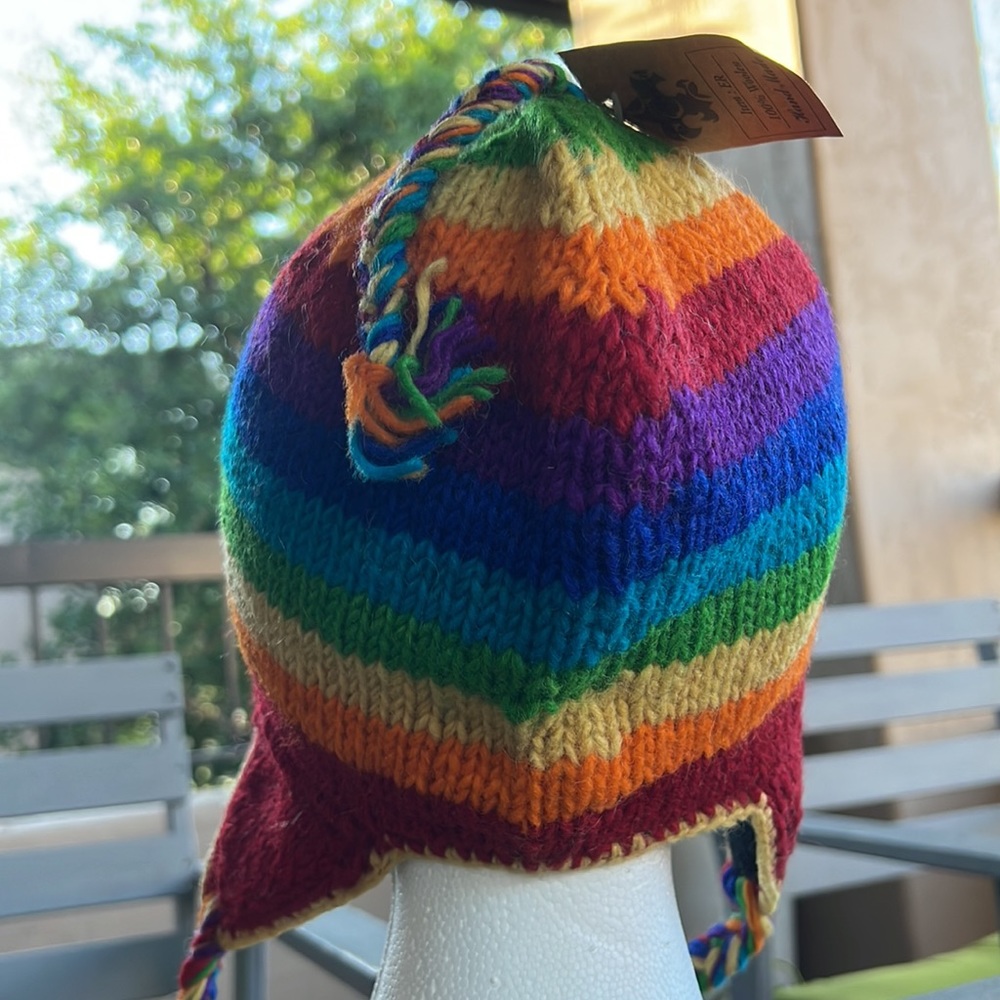 Hot Sale!!!Handmade Rainbow π hat - Picture 13 of 16